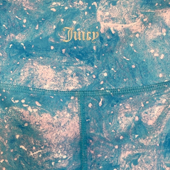 Juicy Couture Sports Bra Aurora Print Twist Back & High Waisted Leggings Size XL - Picture 12 of 16